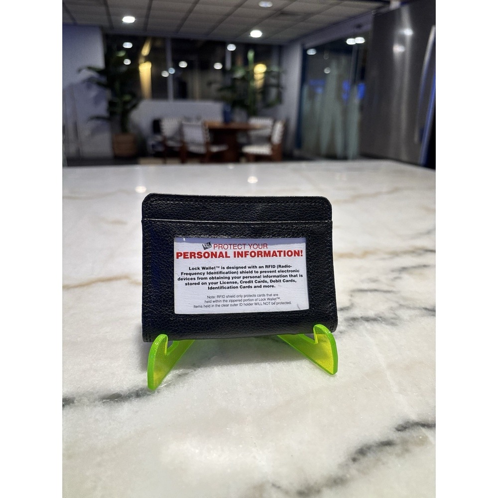 Brand New Lock Wallet RFID Blocking Card Holder BALCK Wallet